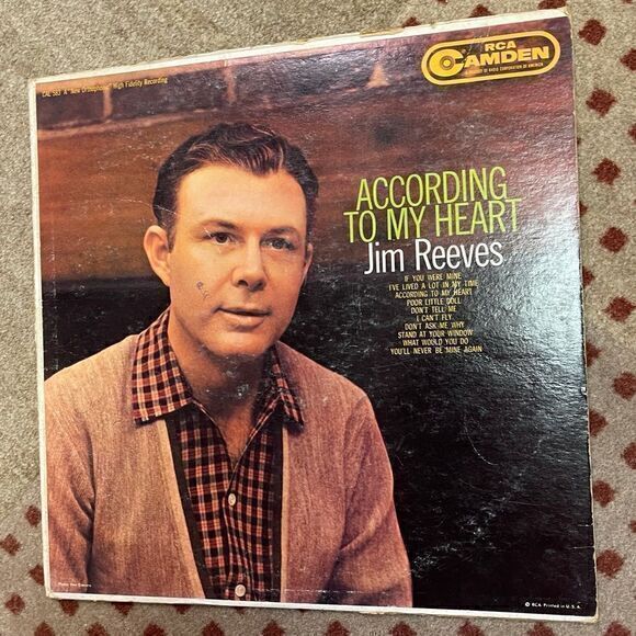 Jim Reeves - According To My Heart record‎ - Picture 1 of 2